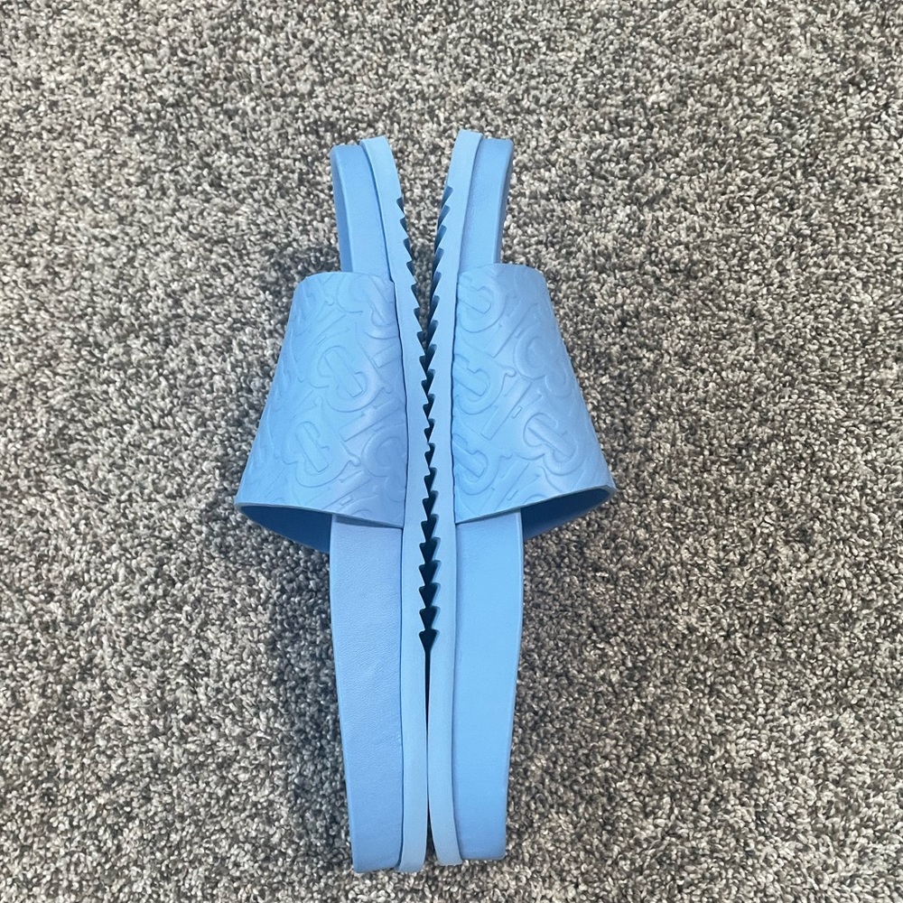 Burberry TB Monogram Blue Slides Men’s Sandal - Picture 3 of 4